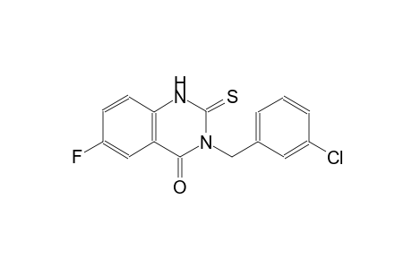 4(1H)-quinazolinone, 3-[(3-chlorophenyl)methyl]-6-fluoro-2,3-dihydro-2-thioxo-