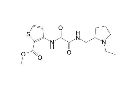 2-thiophenecarboxylic acid, 3-[[2-[[(1-ethyl-2-pyrrolidinyl)methyl]amino]-1,2-dioxoethyl]amino]-, methyl ester
