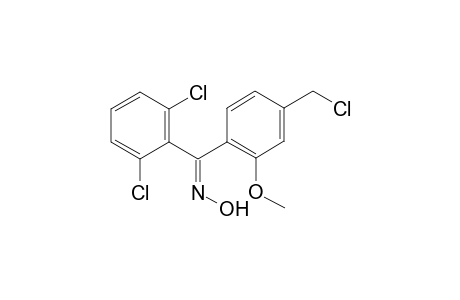 (NE)-N-[[2,6-bis(chloranyl)phenyl]-[4-(chloromethyl)-2-methoxy-phenyl]methylidene]hydroxylamine