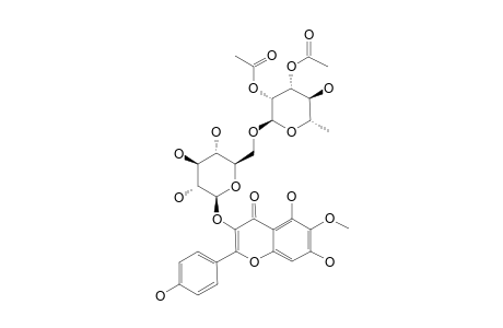 6-METHOXYKAEMPFEROL-3-O-(2,3-DI-O-ACETYL)-ALPHA-L-RHAMNOPYRANOSYL-(1->6)-BETA-D-GLUCOPYRANOSIDE