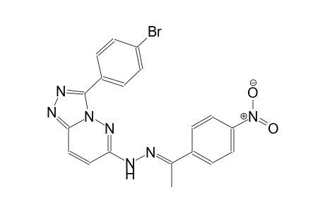 (1E)-1-(4-nitrophenyl)ethanone [3-(4-bromophenyl)[1,2,4]triazolo[4,3-b]pyridazin-6-yl]hydrazone