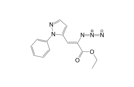 Ethyl .alpha.-azido-.beta.-[(1-phenyl)-5-pyrazolyl]acrylate