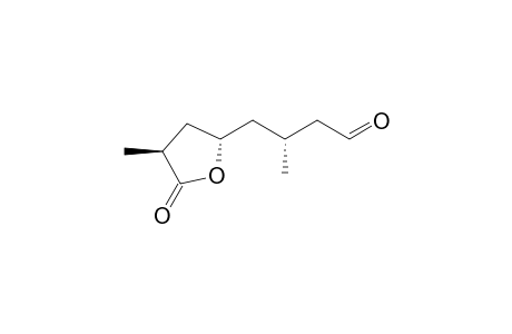 (R)-3-Methyl-4-((2S,4S)-4-methyl-5-oxotetrahydrofuran-2-yl)butanal