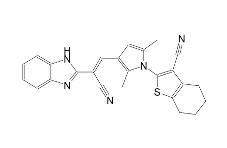 2-{3-[(E)-2-(1H-benzimidazol-2-yl)-2-cyanoethenyl]-2,5-dimethyl-1H-pyrrol-1-yl}-4,5,6,7-tetrahydro-1-benzothiophene-3-carbonitrile