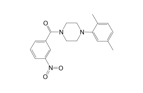 [4-(2,5-dimethylphenyl)-1-piperazinyl]-(3-nitrophenyl)methanone
