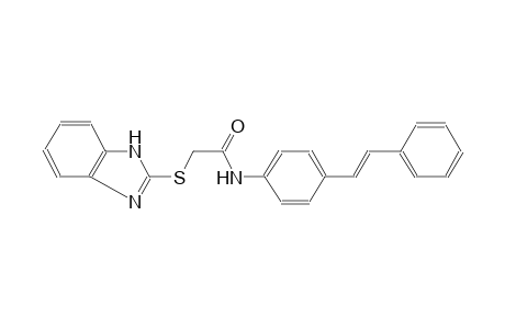 acetamide, 2-(1H-benzimidazol-2-ylthio)-N-[4-[(E)-2-phenylethenyl]phenyl]-