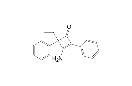 3-Amino-4-ethyl-2,4-diphenyl-1-cyclobut-2-enone