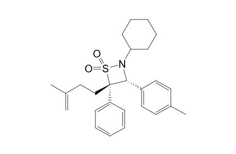 cis-2-Cyclohexyl-4-(3-methyl-3-butenyl)-3-(4-methylphenyl)-4-phenyl-1,2-thiazetidine 1,1-dioxide