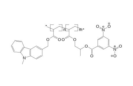 Poly[1-(n-methyl-3-carbazolylmethyleneoxycarbonyl)ethylene-co-1-(3,5-dinitrobenzoyloxy-2-propyleneoxycarbonyl)ethylene], 2:1