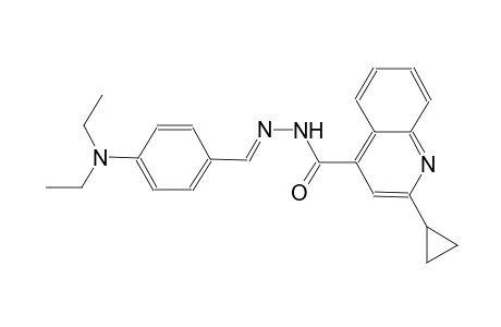 2-cyclopropyl-N'-{(E)-[4-(diethylamino)phenyl]methylidene}-4-quinolinecarbohydrazide
