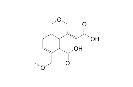 6-[(Z)-2-Carboxy-1-(methoxymethyl)vinyl]-2-(methoxymethyl)cyclohex-2-n-1-carboxylic acid