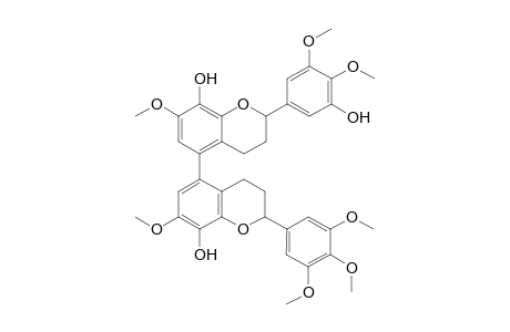 8,8",5'-Trihydroxy-7,7",3'.3"',4',4"',5''-heptamethoxy-5,5"-biflavan
