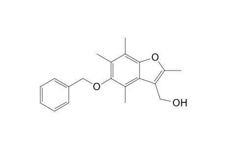 (2,4,6,7-tetramethyl-5-phenylmethoxy-1-benzofuran-3-yl)methanol