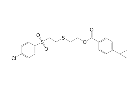 2-{{2-[(p-chlorophenyl)sulfonyl]ethyl}thio}ethanol, p-tert-butylbenzoate