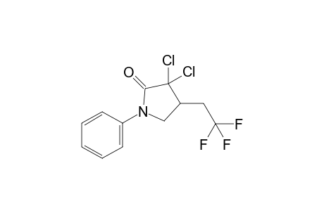 3,3-Dichloro-1-phenyl-4-(2,2,2-trifluoroethyl)pyrrolidin-2-one