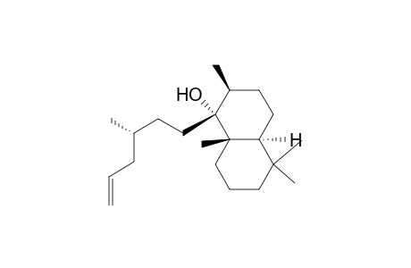 (+-)-1.beta.-[(3R)-3-Methyl-5-hexenyl]-2.beta.,5,5,8a.beta.-tetramethyl-4a.alpha.H-decahydro-2.alpha.-naphthalenol