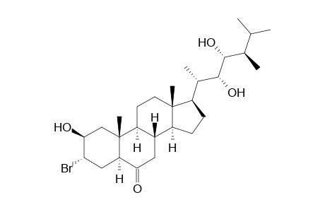 (2S,3S,5S,8S,9S,10R,13S,14S,17R)-3-bromanyl-17-[(2S,3R,4R,5R)-5,6-dimethyl-3,4-bis(oxidanyl)heptan-2-yl]-10,13-dimethyl-2-oxidanyl-1,2,3,4,5,7,8,9,11,12,14,15,16,17-tetradecahydrocyclopenta[a]phenanthren-6-one