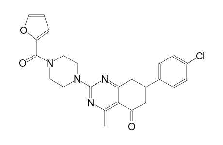 5(6H)-quinazolinone, 7-(4-chlorophenyl)-2-[4-(2-furanylcarbonyl)-1-piperazinyl]-7,8-dihydro-4-methyl-