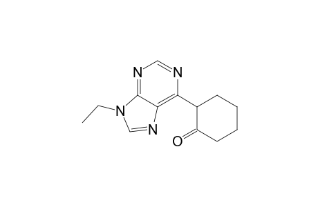Cyclohexanone, 2-(9-ethyl-9H-purin-6-yl)-