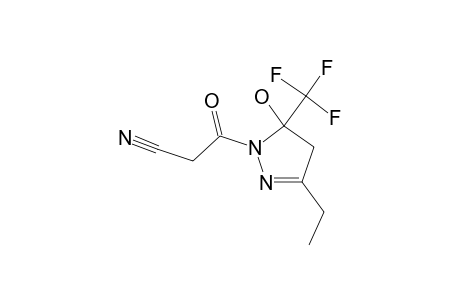 RAC-1-CYANOACETYL-5-HYDROXY-3-ETHYL-5-TRIFLUOROMETHYL-4,5-DIHYDRO-1H-PYRAZOLE