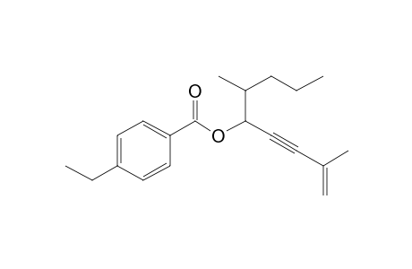 4-Methyl-1-(1-methylbutyl)-4-penten-2-ynyl 4-ethylbenzoate