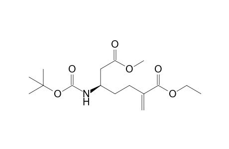 (5R)-2-methylene-5-[[(2-methylpropan-2-yl)oxy-oxomethyl]amino]heptanedioic acid O1-ethyl ester O7-methyl ester