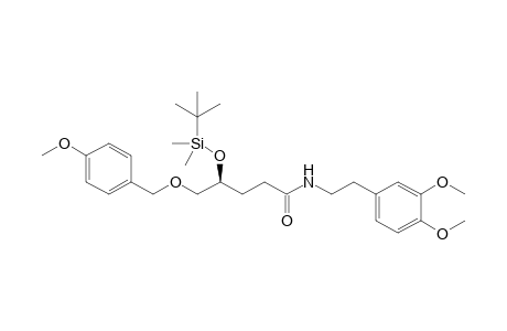 N-[2-(3,4-Dimethoxyphenyl)ethyl] (4S)-4-(t-butyldimethylsilyloxy)-5-(4-methoxybenzyloxy)pentanamide