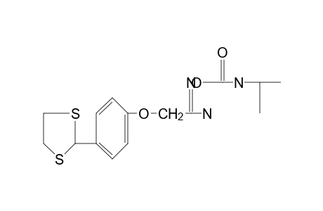 2-[p-(1,3-dithiolan-2-yl)phenoxy]-O-(isopropylcarbamoyl)acetamidoxime