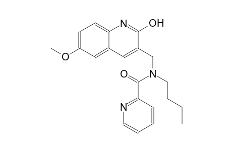 N-butyl-N-[(2-hydroxy-6-methoxy-3-quinolinyl)methyl]-2-pyridinecarboxamide