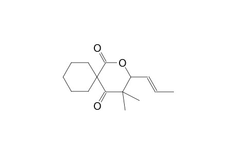 4,4-Dimethyl-3-[(1E)-1-propenyl]-2-oxaspiro[5.5]undecane-1,5-dione