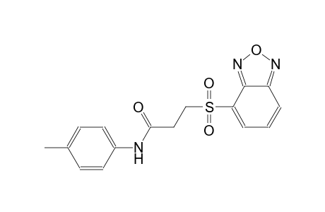 propanamide, 3-(2,1,3-benzoxadiazol-4-ylsulfonyl)-N-(4-methylphenyl)-