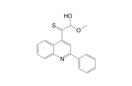 2-Hydroxy-2-methoxy-1-(2-phenyl-4-quinolinyl)ethanethione