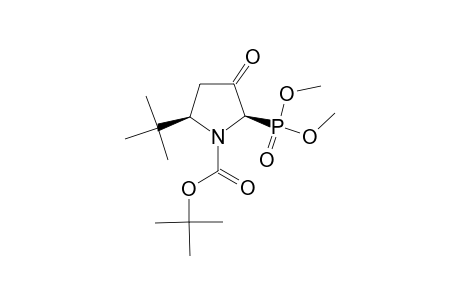 DIMETHYL-(2R,5R)-(-)-N-(TERT.-BUTOXYCARBONYL)-3-OXO-5-TERT.-BUTYLPYRROLIDINE-2-PHOSPHONATE