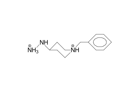 cis-1-Benzyl-4-hydrazinio-piperidinium dication