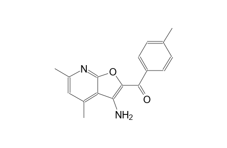 (3-amino-4,6-dimethylfuro[2,3-b]pyridin-2-yl)(4-methylphenyl)methanone