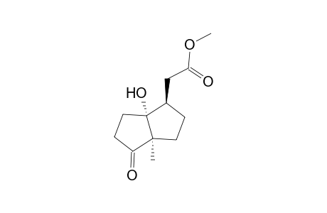 5 alpha-hydroxy-1alpha-methyl-6 beta-([ methoxycarbonyl)methyl]bicyclo-[3.3.01,5]octan-2-one