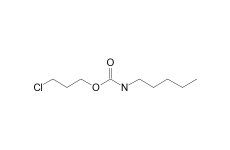 Carbonic acid, monoamide, N-pentyl-, 3-chloropropyl ester