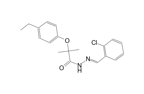propanoic acid, 2-(4-ethylphenoxy)-2-methyl-, 2-[(E)-(2-chlorophenyl)methylidene]hydrazide