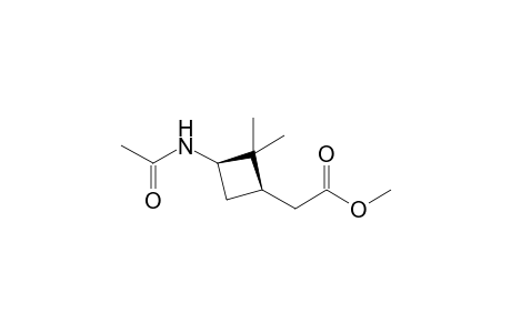 Methyl [(1'R,3'R) 3'-acetamido-2',2'-dimethylcyclobutyl]acetate