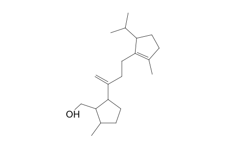 Cyclopentanemethanol, 5-methyl-2-[1-methylene-3-(5-isopropyl-2-methylcyclopent-1-enyl)propyl]-
