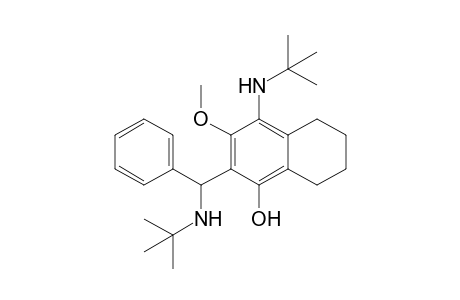 4-tert-Butylamino-2-(tert-butylaminophenylmethyl)-3-methoxy-5,6,7,8-tetrahydronaphtho-1-ol