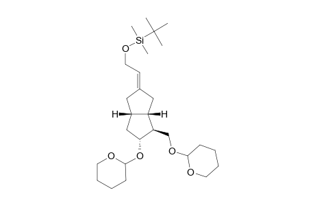 (1,1-Dimethylethyl)-{2-[(hexahydro-5'-[(tetrahydropyran-2H-2-yl)oxy]-4-{[(tetrahydro-2H-pyran-2-yl)oxy]methyl]-2(1H)-pentalenylidene]ethy]oxy}silane