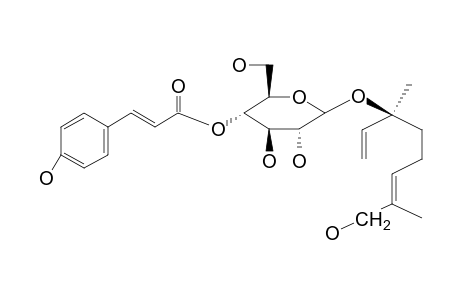 9-HYDROXYLINALOYL-3-O-(4-O-COUMAROYL)-BETA-D-GLUCOPYRANOSIDE