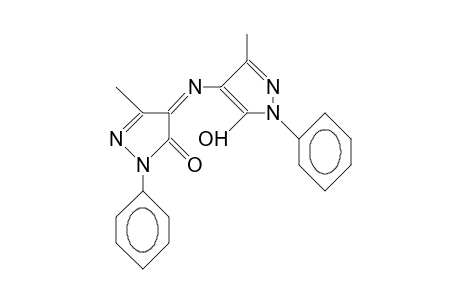 3H-pyrazol-3-one, 2,4-dihydro-4-[(5-hydroxy-3-methyl-1-phenyl-1H-pyrazol-4-yl)imino]-5-methyl-2-phenyl-, (4Z)-