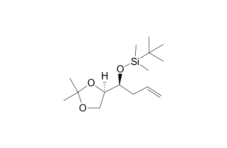 tert-Butyl((S)-1-((R)-2,2-dimethyl-1,3-dioxolan-4-yl)but-3-enyloxy)dimethylsilane