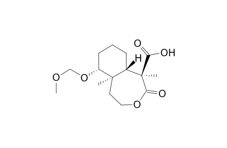 Methyl (1b,5aa,6a,9ab)-6-methoxymethyloxy-5a-methyl-2-oxodecahydro-3-benzoxepine-1-carboxylic acid