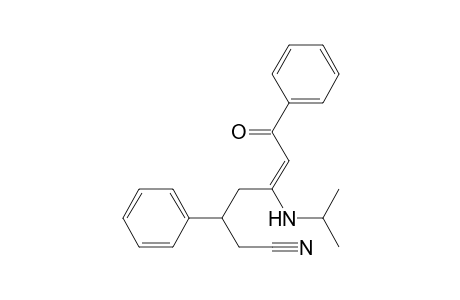 1,5-Diphenyl-3-(N-isopropylamino)-6-cyanohex-2-en-1-one