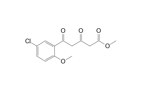 Methyl 3,5-dioxo-5-(2'-methoxy-5'-chlorophenyl)pentanoate
