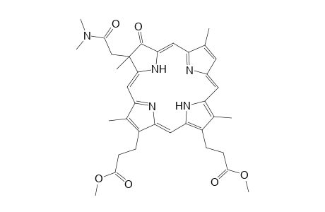Dimethyl {2-[(dimethylcarbamoyl)methyl]-2,7,12,18-tetramethyl-3-oxo-2,3-dihydro-21H,23H-porphyrin-13,17-diyl-dipropionate