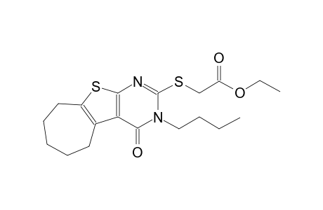 ethyl [(3-butyl-4-oxo-3,5,6,7,8,9-hexahydro-4H-cyclohepta[4,5]thieno[2,3-d]pyrimidin-2-yl)sulfanyl]acetate